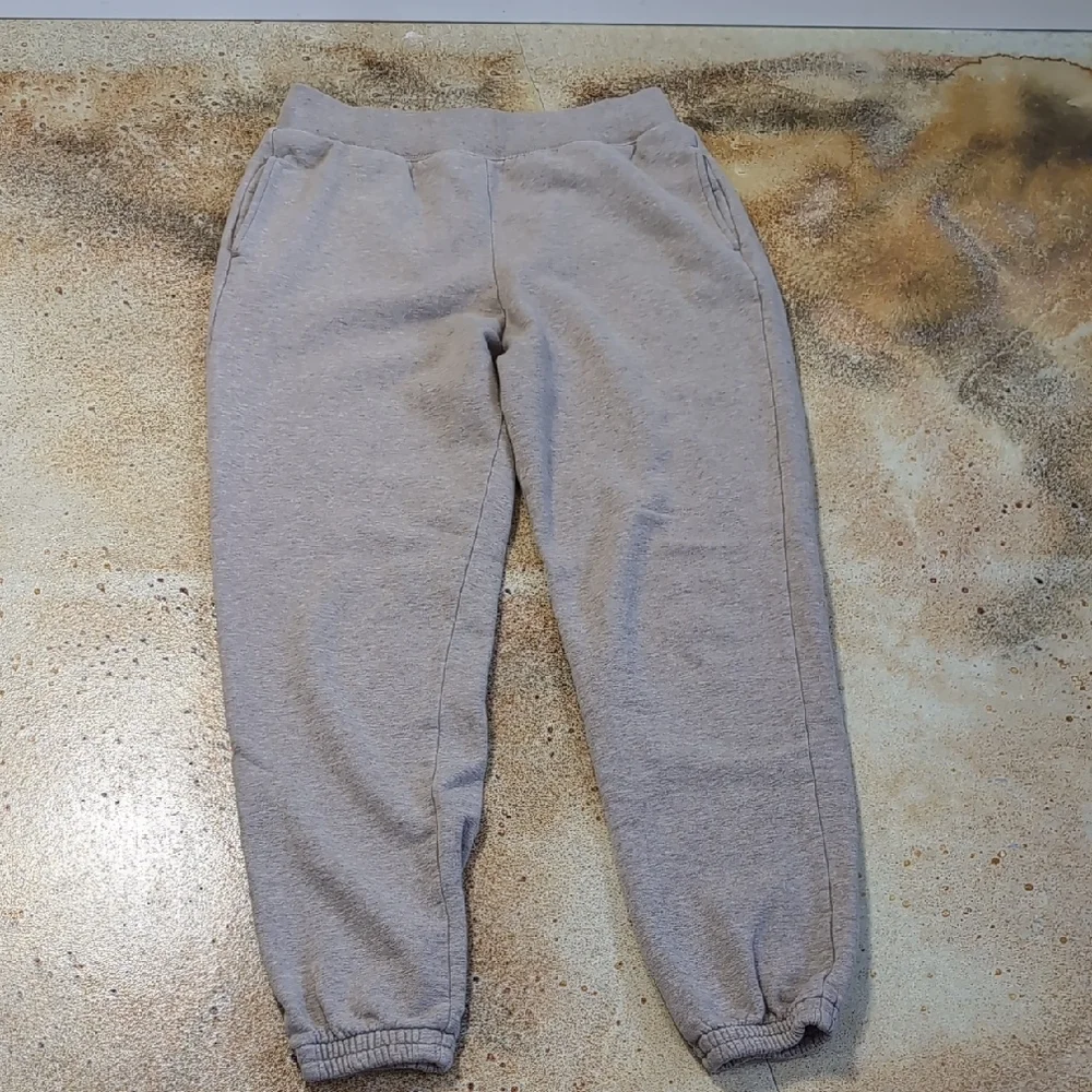 Girlfriend Collective Cotton Sweat Set Pants Joggers Pullover Sand Size M - Picture 11 of 15